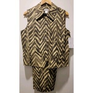 Zebra‎ Print 2 Piece Set 100% Linen